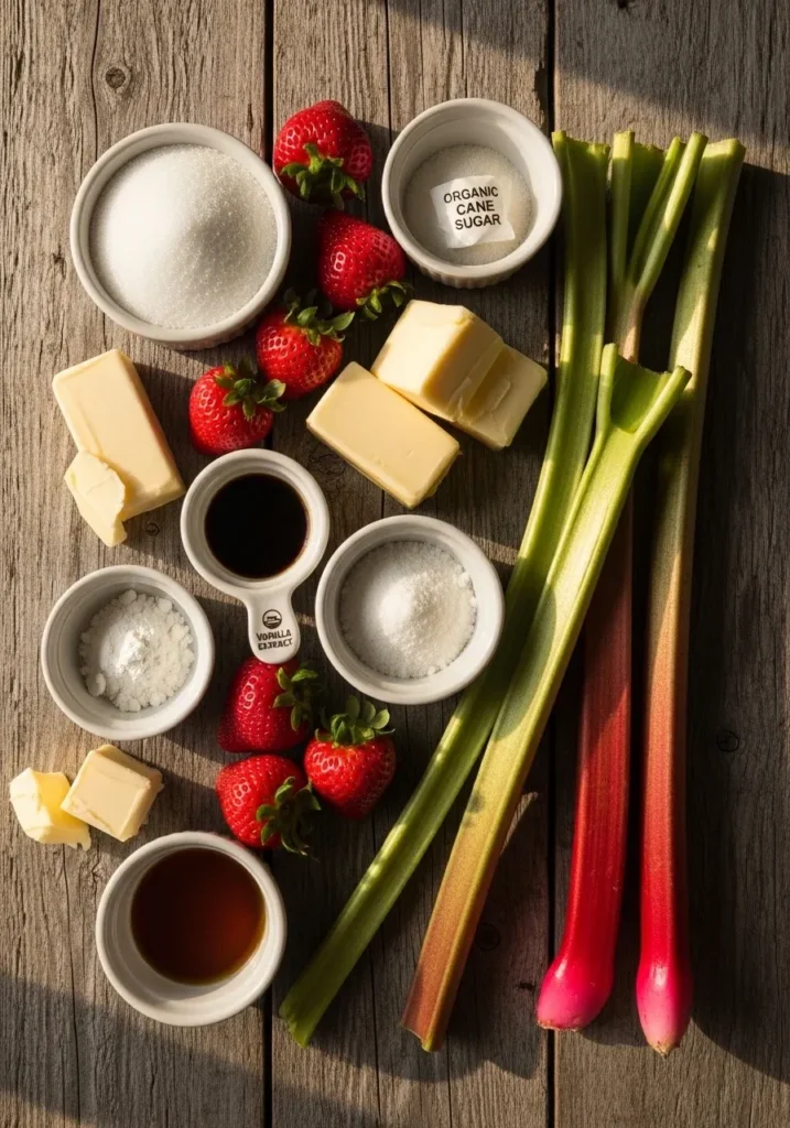Strawberry Rhubarb Dump Cake