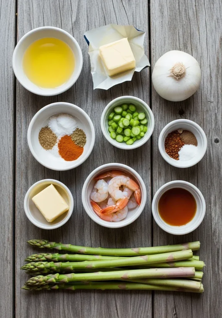 Lemon Garlic Shrimp and Asparagus