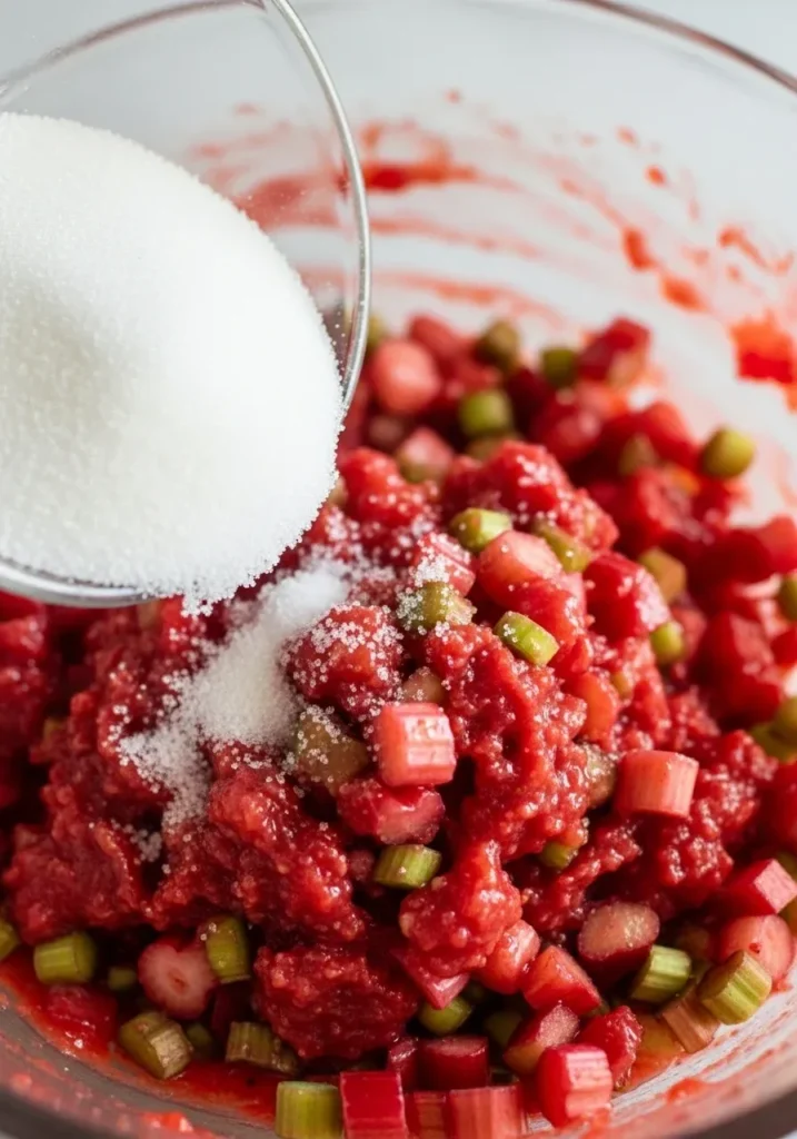 Strawberry Rhubarb Freezer Jam