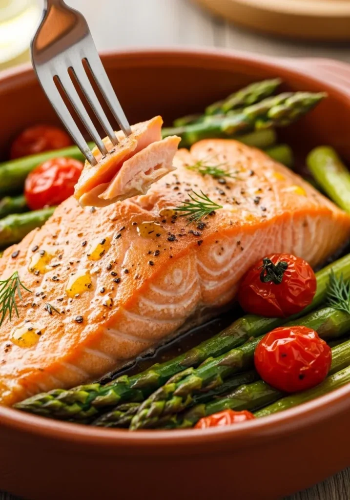 Baked Salmon and Asparagus
