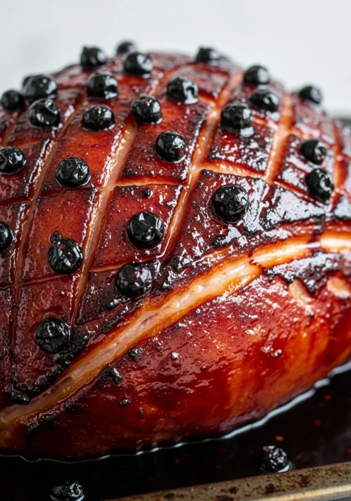 Black Currant Glazed Ham