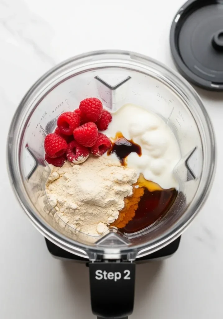 Raspberry Collagen Milkshake