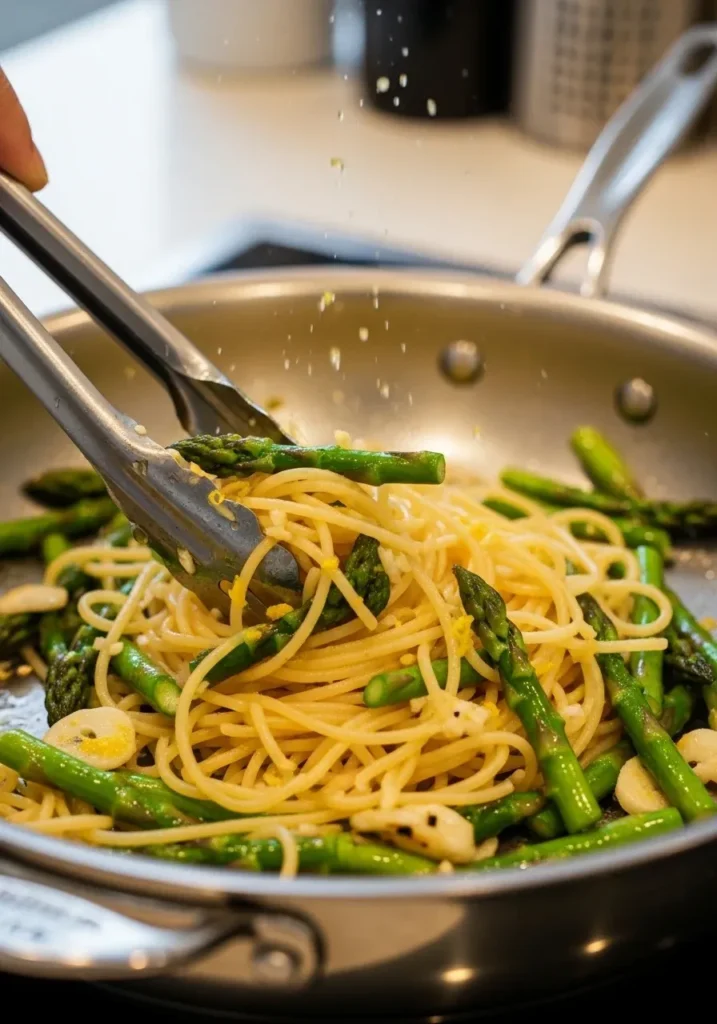 Asparagus Lemon Garlic Pasta