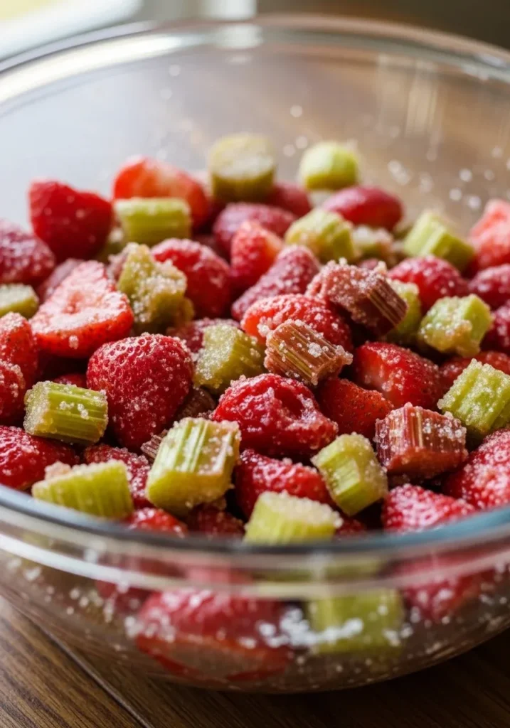 Strawberry Rhubarb Dump Cake