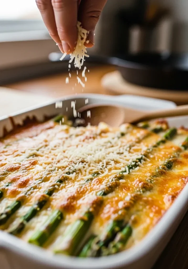 Cheesy Asparagus Casserole Keto