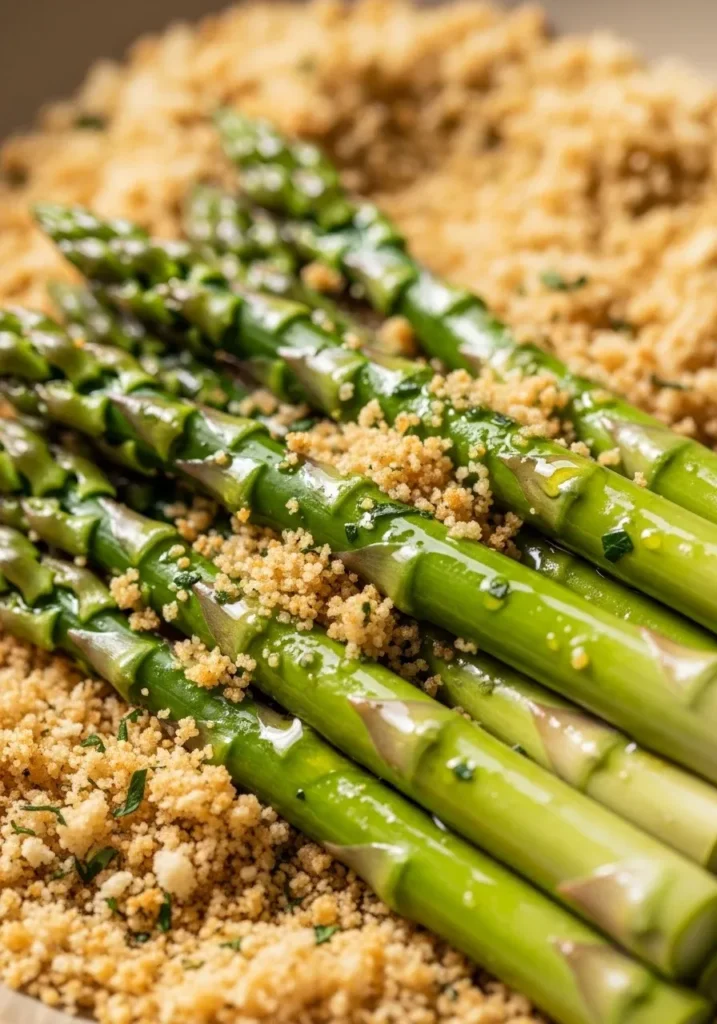 Panko Parmesan Baked Asparagus