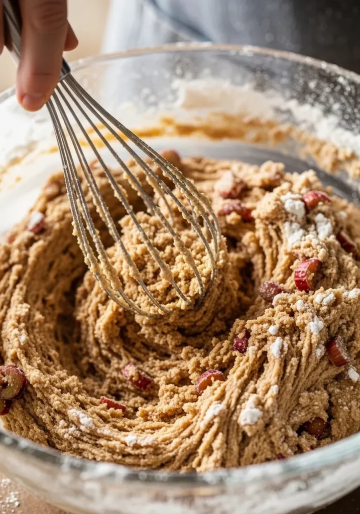 Brown Sugar Rhubarb Cookies