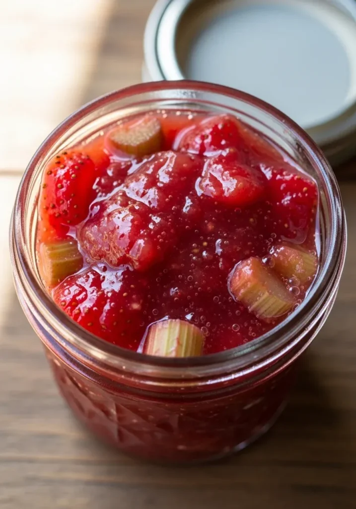 Strawberry Rhubarb Freezer Jam