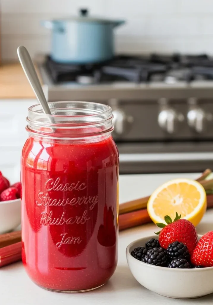 Classic Strawberry Rhubarb Jam