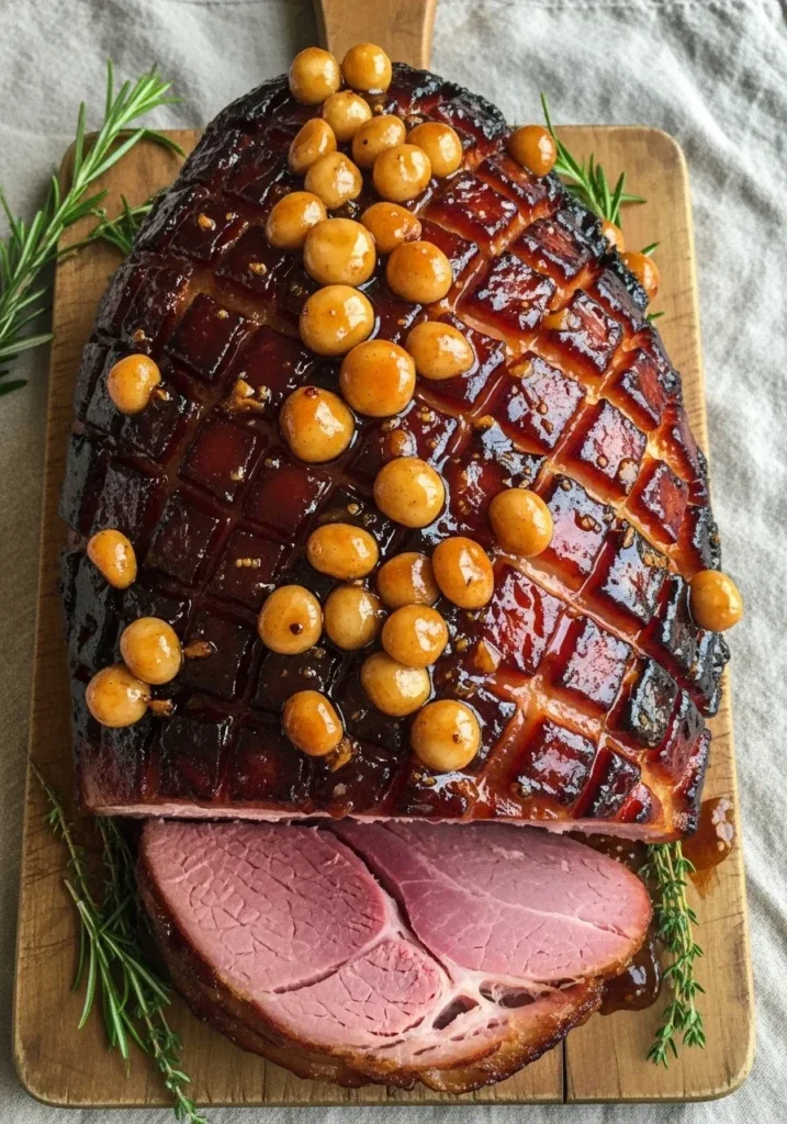 Honey Macadamia Glazed Ham