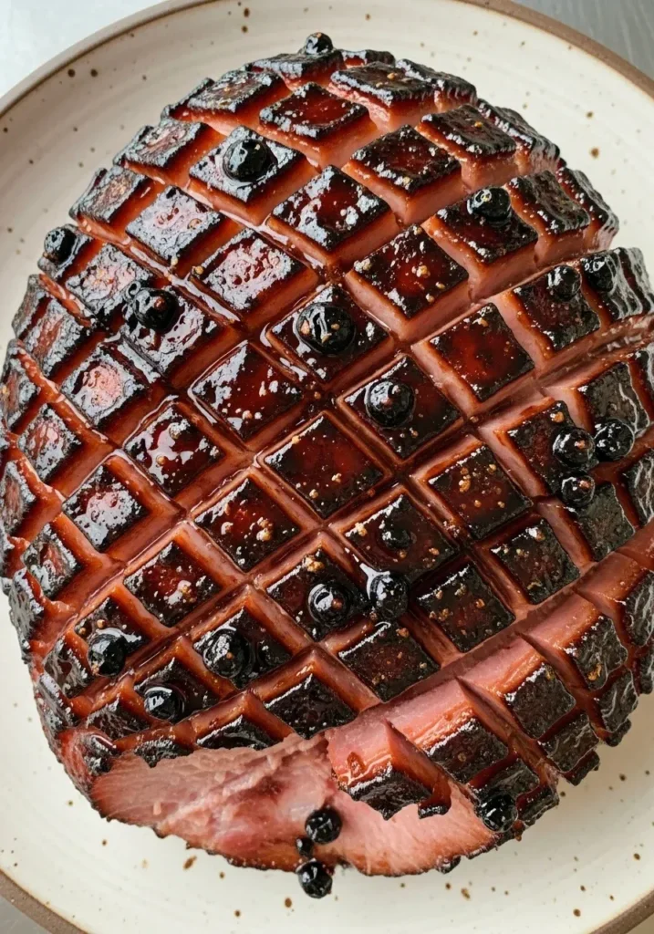 Black Currant Glazed Ham