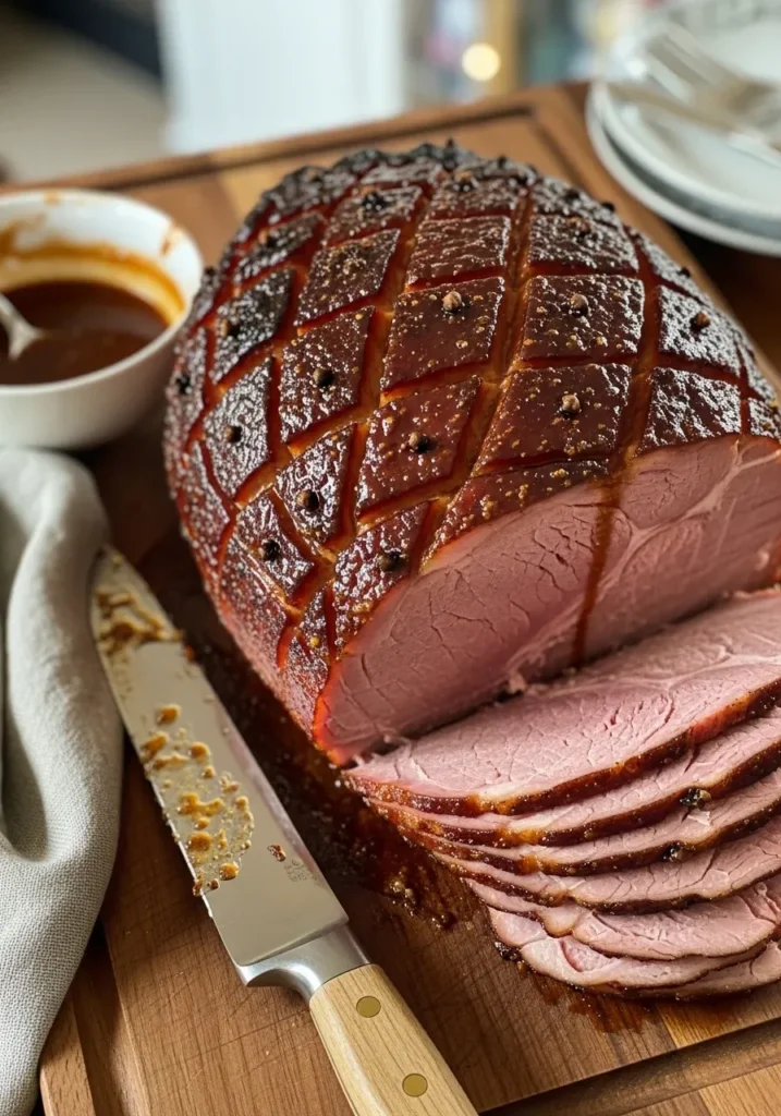 Brown Sugar Mustard Glazed Ham