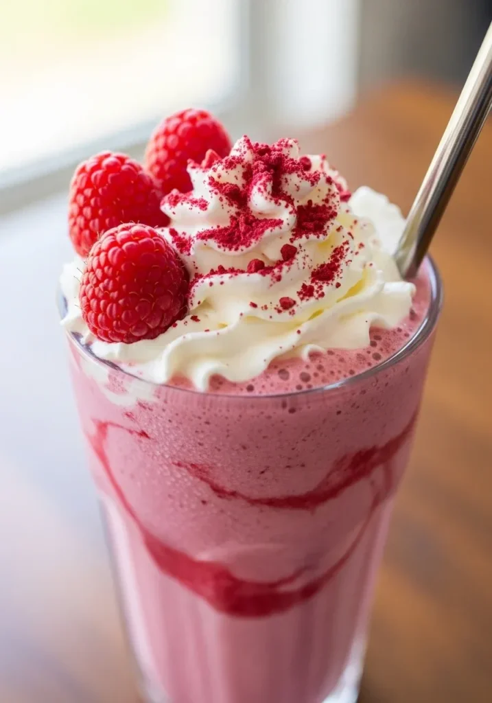 Raspberry Collagen Milkshake
