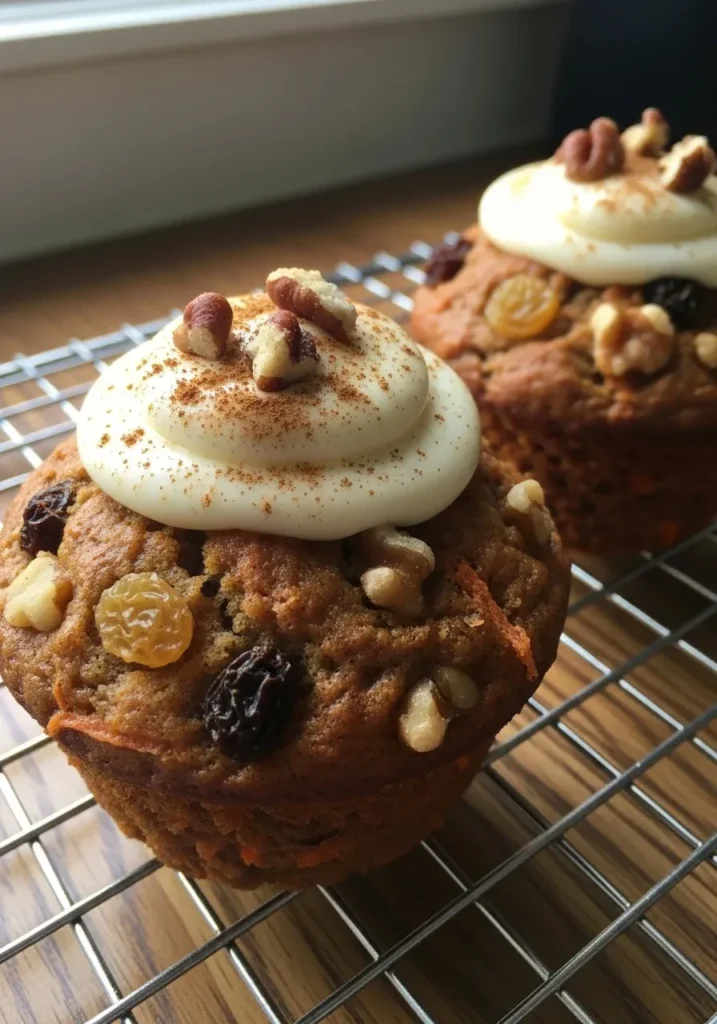 Moist Carrot Cake Muffins