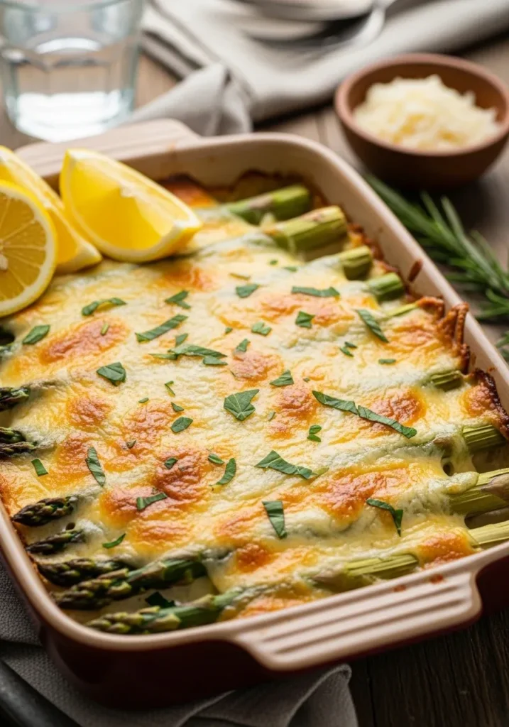 Cheesy Asparagus Casserole Keto