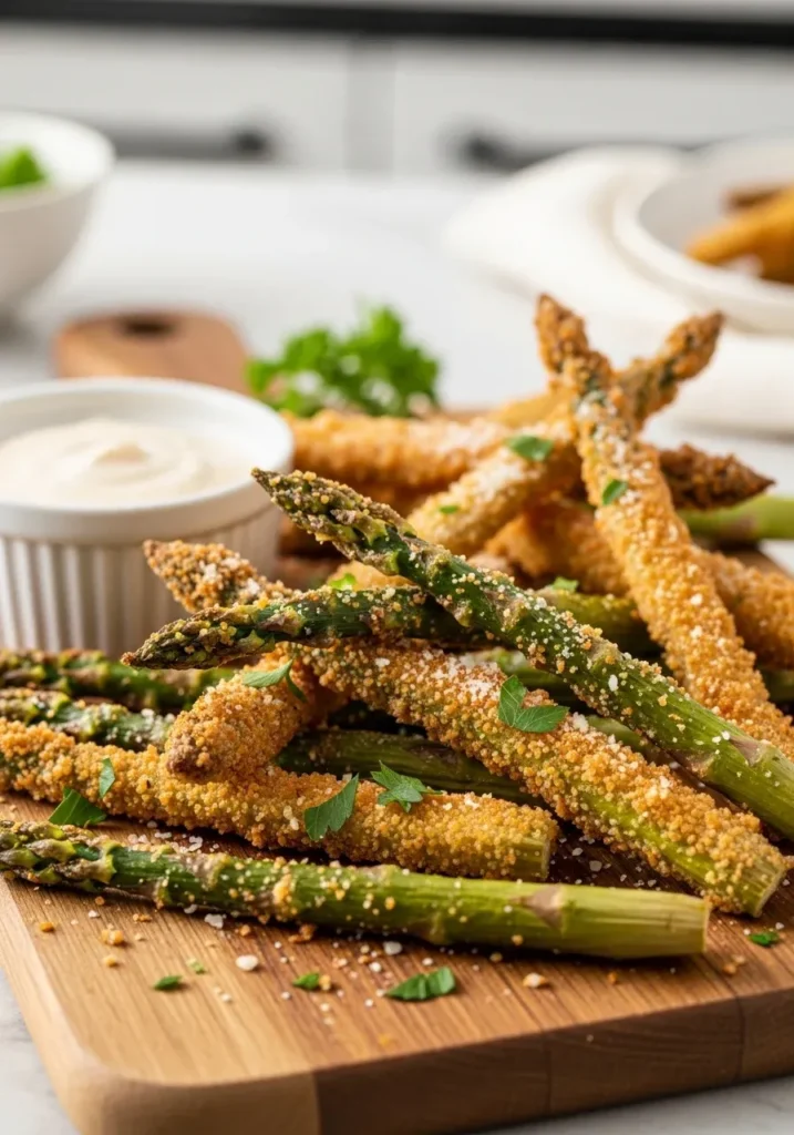 Breaded Air Fryer Asparagus Fries