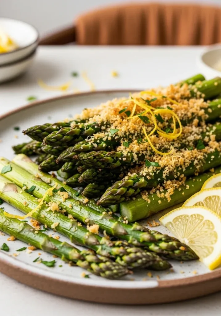 Panko Parmesan Baked Asparagus