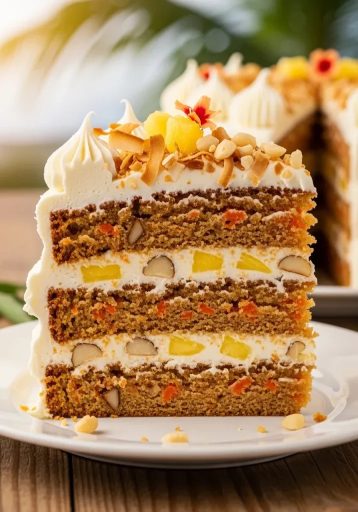 Hawaiian Carrot Pineapple Cake