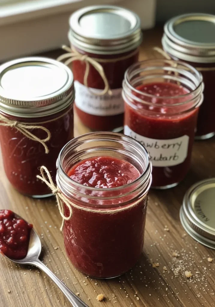 Canning Strawberry Rhubarb Butter