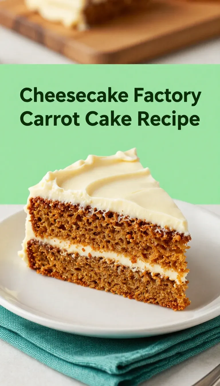 A slice of homemade carrot cake inspired by the Cheesecake Factory recipe, topped with cream cheese frosting and walnuts.