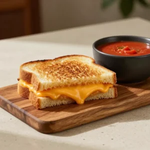 Mini grilled cheese bites arranged on a serving plate with melted cheese visible between golden toasted bread squares.
