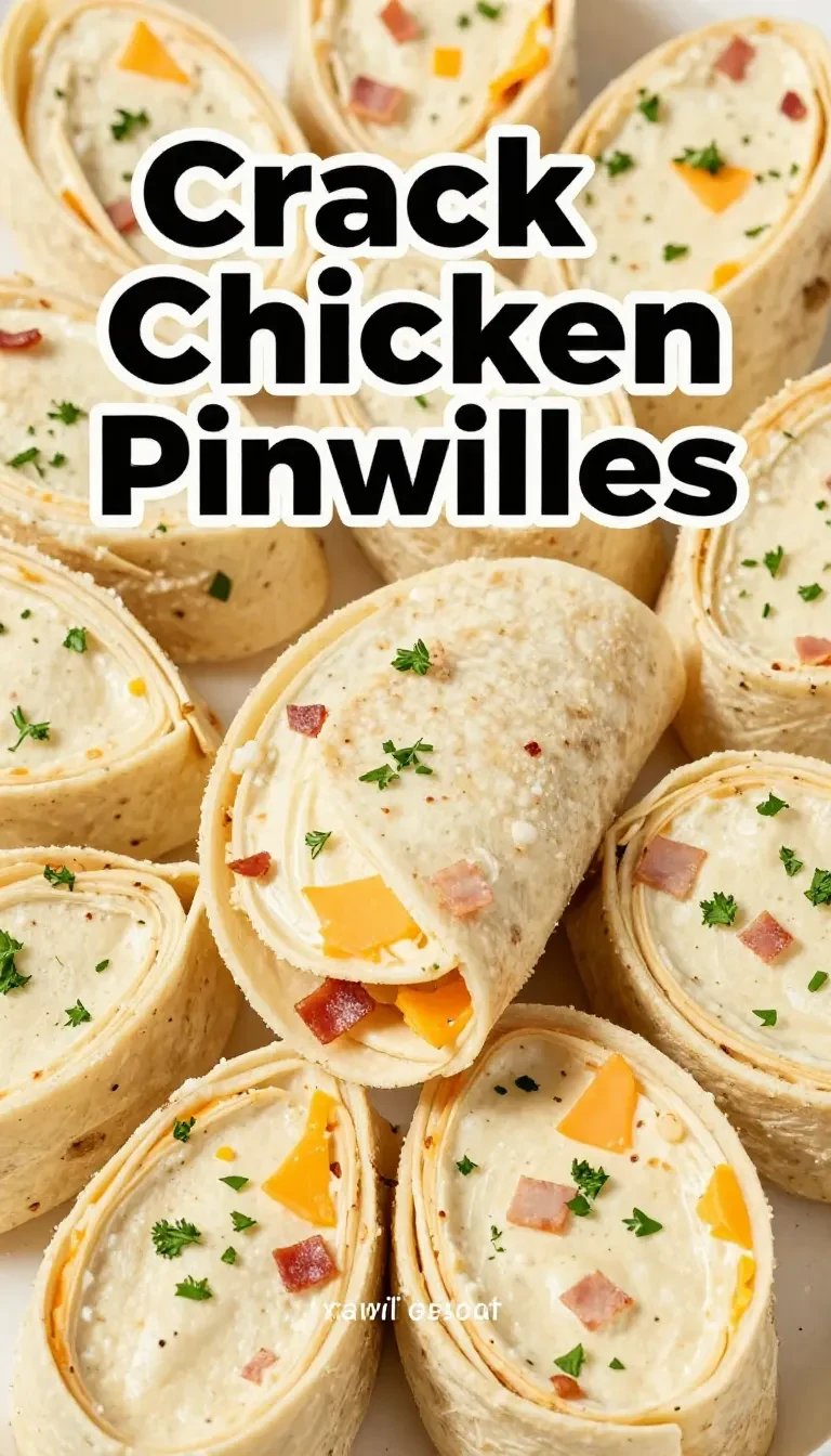 Bacon ranch pinwheels arranged on a serving platter with creamy filling and sliced tortillas.