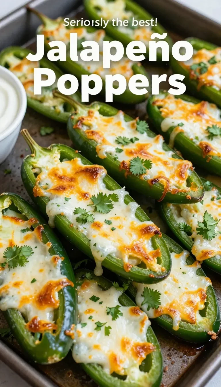 Crispy jalapeno poppers wrapped with bacon and filled with creamy cheese on a serving plate